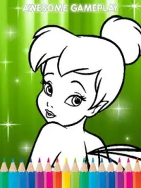 Fairy Coloring for tinkerbella Screen Shot 2