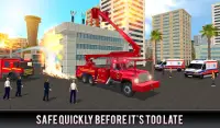 Firefighter Truck 911 Rescue: Emergency Driving Screen Shot 9