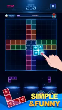 Glow Block Puzzle: Color Classic Puzzle Legend Screen Shot 2