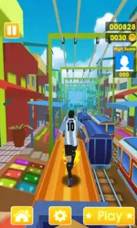 Messi Subway Hero Soccer Screen Shot 1