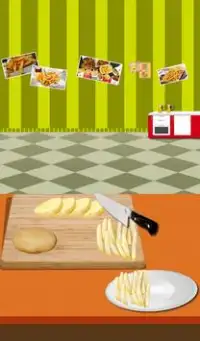 Jogo de culinária de fast food com frite francês Screen Shot 8