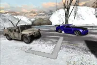 corridas de carros da neve Screen Shot 2