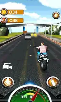 stad snelweg 3d motorfiets race Screen Shot 10