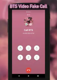BTS Video Fake Call : Prank Chat Call Screen Shot 2