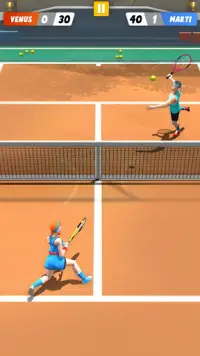 Dunia Tenis 3D Online: Gratis Olahraga Permainan Screen Shot 2