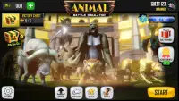 동물 전투 시뮬레이터 : 동물의 왕국 전쟁 Screen Shot 2