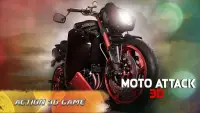 Moto Attack 3D Bike Race 2016 Screen Shot 0