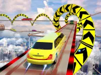 Fast Car Racing Stunt Master: Limo Downhill Action Screen Shot 4