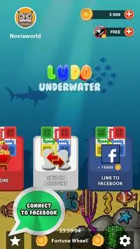 Ludo Underwater Multiplayer Screen Shot 2