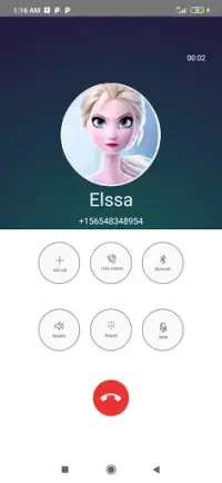 Elssa Princess fake Chat and Video Call Screen Shot 3