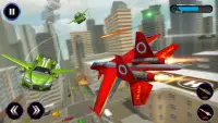 Real Air Jet Fighter - Grand Robot Shooting Games Screen Shot 1