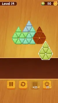 Block Puzzle Triangle Wood - Classic free puzzle Screen Shot 2