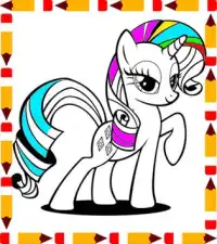 Little Book for Coloring Pony Horse Screen Shot 1