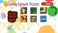Animais puzzles crianças Screen Shot 1