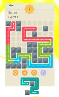 Street 7 - one-line puzzle game Screen Shot 2