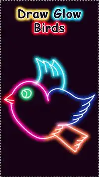 Learn To Draw Glow Birds Screen Shot 2