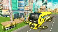 Fliegend Stadt Bus: Flug Simulator 2019 Screen Shot 0