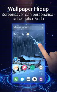 U Launcher 3D:tema 3d Screen Shot 1