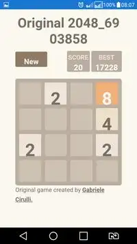 Original 2048 Screen Shot 5