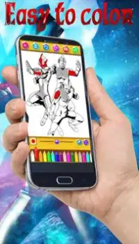 Learn to color Ultraman Cosmos Screen Shot 3