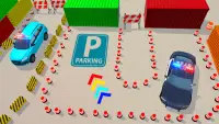 警察の車のゲーム:現代の駐車場 Screen Shot 3