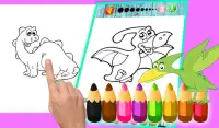 Dinosaur coloring book Educational dinosaur games Screen Shot 8