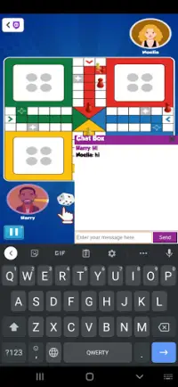 Ludo online with chating Screen Shot 1