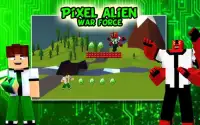 Pixel Alien War Force Screen Shot 2