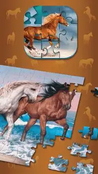 Pferde Puzzle Spiele Screen Shot 1