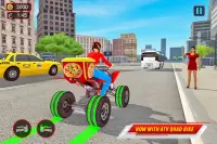 मोटो बाइक पिज्जा डिलीवरी - लड़की खाना खेल Screen Shot 16