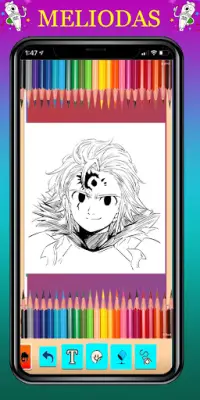 Coloring Nanatsu No taizai : Meliodas Art Screen Shot 2