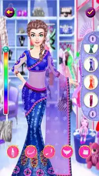 تلبيس و مكياج أميرات هنديات ألعاب بنات Screen Shot 4