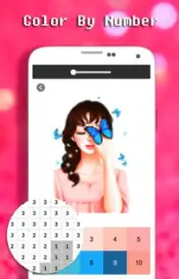 Cor feminino pelo número - arte do pixel Screen Shot 2