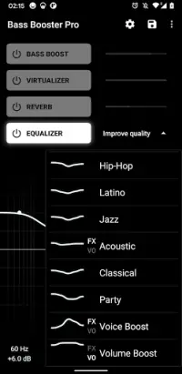 Bass Booster - Music Equalizer Screen Shot 1
