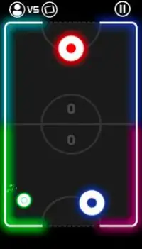 Color Hockey Challenge - Laser Neon 2 Players Game Screen Shot 2