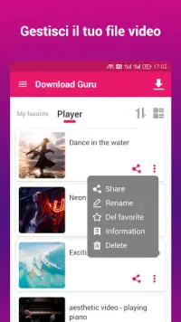 Downloader e lettore video, Locker - Download Guru Screen Shot 4
