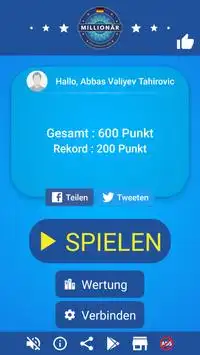 Neuer Millionär - Millionaire quiz game in German Screen Shot 0