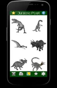 Color by Numbers: Jurassic Dinosaur Pixel Art Screen Shot 0