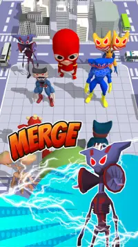 Gabungkan Hero Monster Biru Screen Shot 4