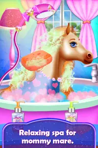 Mommy And Newborn Baby Horse Care Game Screen Shot 3