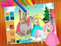 Fairy tale princess coloring Screen Shot 7