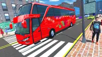 Stad Verkeer Bus Racen Spel Screen Shot 1