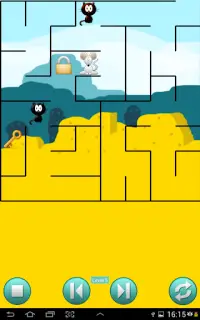 Poes en Muis doolhof puzzel Screen Shot 0