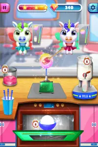 Unicorn Donut Maker Café - Game memasak Screen Shot 4