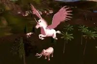 Terbang 3D Unicorn Simulator Screen Shot 5