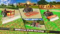 مزرعة جرار زراعى حصاد و زراعة محاكاة 3D Screen Shot 1