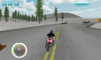 Frozen Highway Moto Rider Screen Shot 2