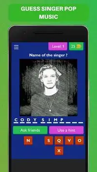 Guess the Singer Game Quiz Screen Shot 0