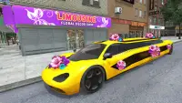 Luxury Wedding Limousine Taxi: 3D Car Driving 2021 Screen Shot 1