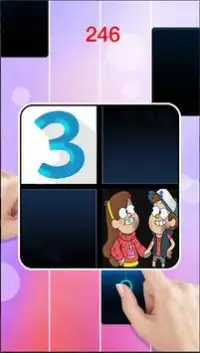 Gravity Falls Piano Tiles Screen Shot 0